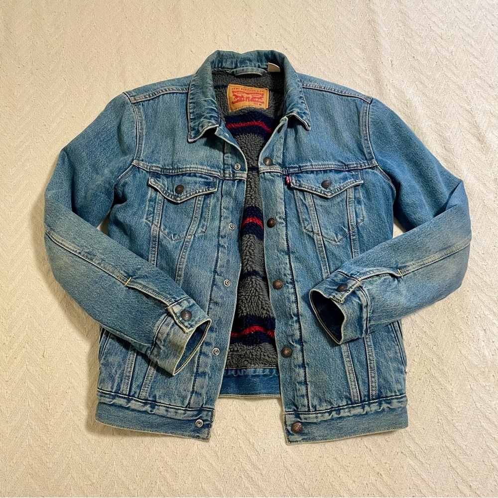 Levi's Light Blue Denim Jacket for Men Size Medium